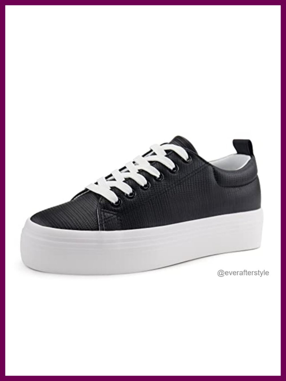 Lace Up Platform Sneakers Comfortable Casual Walking Shoes